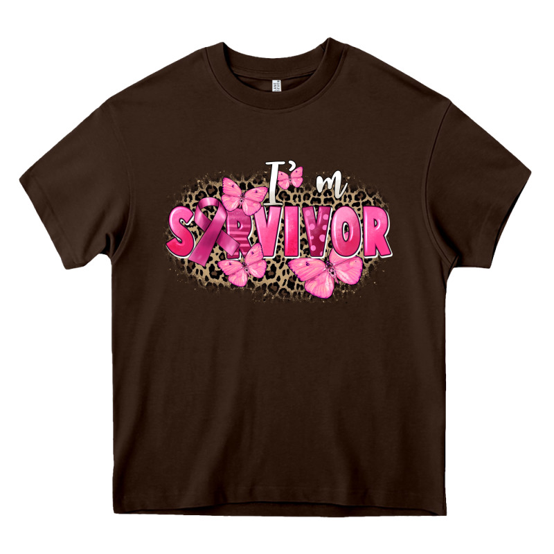 I' M Survivor Breast Cancer Heavy Core Tee by FaDigitalArtStudio | Teevron