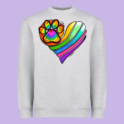 Pride Heart Heavyweight Sweatshirt Designed By Jasminsmagicworld