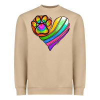Mushroom Pride Heart Heavyweight Sweatshirt - Jasminsmagicworld