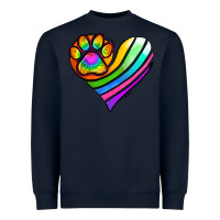 Navy Pride Heart Heavyweight Sweatshirt - Jasminsmagicworld