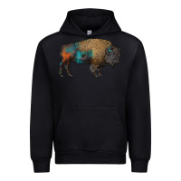 Black leopard bison Urban Hoodie - RanaPortraitStore