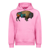 Fuchsia Pink leopard bison Urban Hoodie - RanaPortraitStore