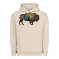 Pigment French Oak leopard bison Urban Hoodie - RanaPortraitStore