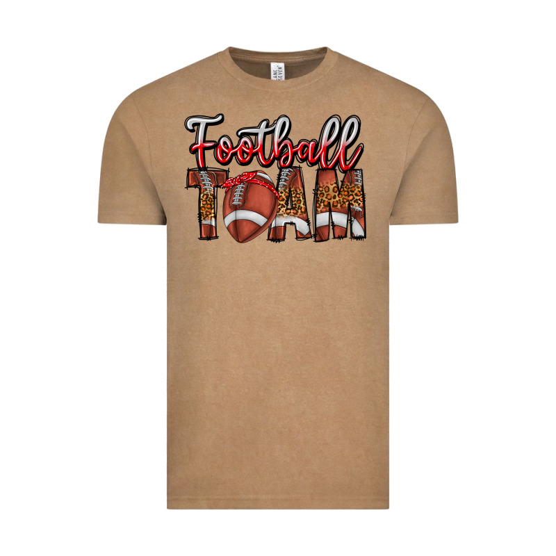 Football Team Vintage Tee by CowhideDigitalArt | Teevron