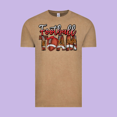Football Team Vintage Tee Designed By Cowhidedigitalart