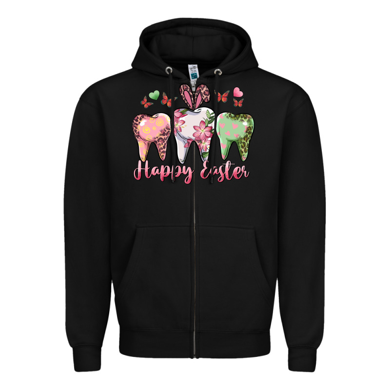 Happy Easter Dental Zipper Hoodie by RanaPortraitStore | Teevron