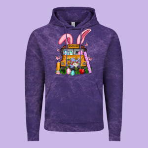 School Bus Easter Vintage Hoodie Designed By Artiststas