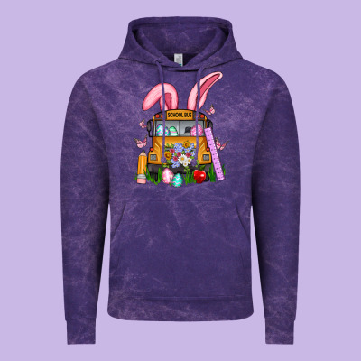 School Bus Easter Vintage Hoodie Designed By Artiststas