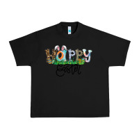 Black Happy Easter Urban Heavy Tee - CowhideDigitalArt