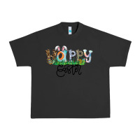 Pigment Black Happy Easter Urban Heavy Tee - CowhideDigitalArt