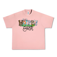Salmon Happy Easter Urban Heavy Tee - CowhideDigitalArt