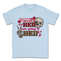 Dusty Blue Valentine's Day roses are red i am going to bed Classic Tee - FaDigitalArtStudio