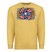 Antique Gold 4th of July Pinwheel Premium Sweatshirt - Jasminsmagicworld