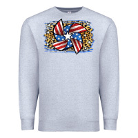 Heather Grey 4th of July Pinwheel Premium Sweatshirt - Jasminsmagicworld