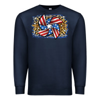 Navy 4th of July Pinwheel Premium Sweatshirt - Jasminsmagicworld