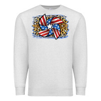 Oatmeal Heather 4th of July Pinwheel Premium Sweatshirt - Jasminsmagicworld