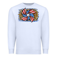 White 4th of July Pinwheel Premium Sweatshirt - Jasminsmagicworld