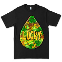 Black St.patrick's teardrop earrings Premium Tee - FaDigitalArtStudio
