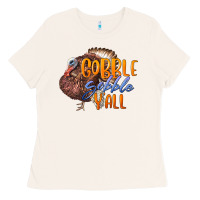 Bone Fall Gobble Gobble Y'all Ladies Tee - LillyAllenDesigns