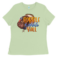 Matcha Fall Gobble Gobble Y'all Ladies Tee - LillyAllenDesigns
