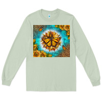 Matcha Monarch Butterfly Sunflower Long Sleeve Tee - LillyAllenDesigns