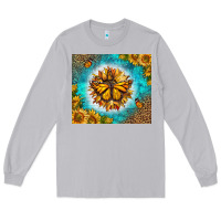 Moon Dust Monarch Butterfly Sunflower Long Sleeve Tee - LillyAllenDesigns