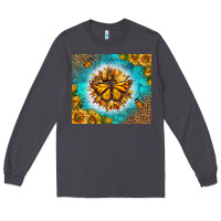 Smoke Monarch Butterfly Sunflower Long Sleeve Tee - LillyAllenDesigns