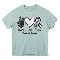 Arona Peace Love Cure Carcinoid Cancer Heavy Core Tee - Jasminsmagicworld
