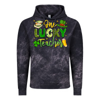 Cloud Black one lucky teacher Vintage Hoodie - Artiststas
