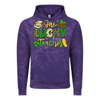Cloud Purple one lucky teacher Vintage Hoodie - Artiststas