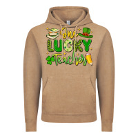 Vintage Coffee one lucky teacher Vintage Hoodie - Artiststas