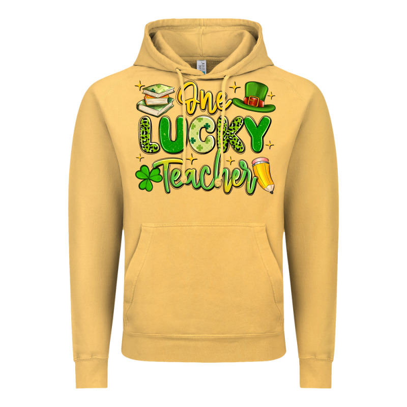 One Lucky Teacher Vintage Hoodie by Artiststas | Teevron