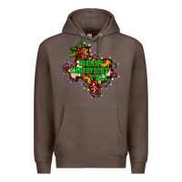 Coffee merry Christmas y'all Texas map Premium Hoodie - BarkalooDesign