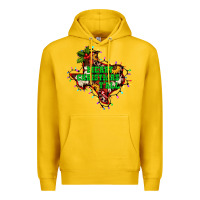 Lemon merry Christmas y'all Texas map Premium Hoodie - BarkalooDesign