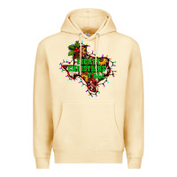Pina Colada merry Christmas y'all Texas map Premium Hoodie - BarkalooDesign