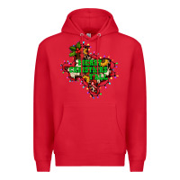 Red merry Christmas y'all Texas map Premium Hoodie - BarkalooDesign