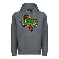 Rock merry Christmas y'all Texas map Premium Hoodie - BarkalooDesign