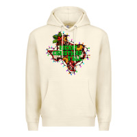Sandshell merry Christmas y'all Texas map Premium Hoodie - BarkalooDesign