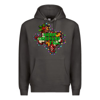 Smoke merry Christmas y'all Texas map Premium Hoodie - BarkalooDesign