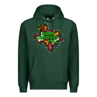 Sports Green merry Christmas y'all Texas map Premium Hoodie - BarkalooDesign