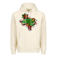 Tofu merry Christmas y'all Texas map Premium Hoodie - BarkalooDesign