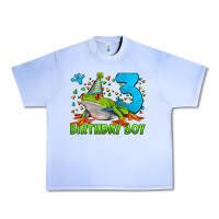Grape Ice birthday boy frog age 3 Urban Heavy Tee - LillyAllenDesigns