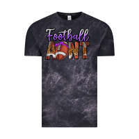 Cloud Black Football Aunt Vintage Tee - CowhideDigitalArt