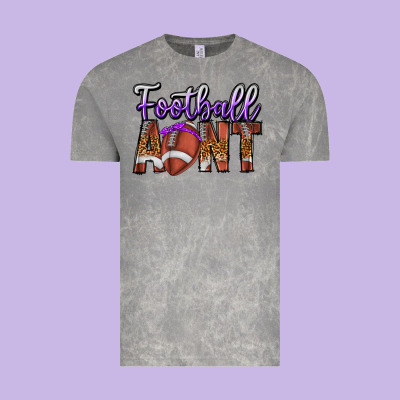 Football Aunt Vintage Tee Designed By Cowhidedigitalart