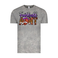 Cloud Rock Football Aunt Vintage Tee - CowhideDigitalArt