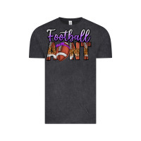 Vintage Black Football Aunt Vintage Tee - CowhideDigitalArt