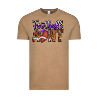 Vintage Coffee Football Aunt Vintage Tee - CowhideDigitalArt