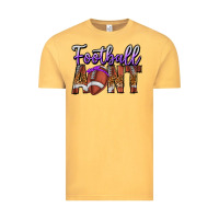 Vintage Mustard Football Aunt Vintage Tee - CowhideDigitalArt