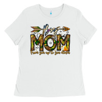 White Boy Mom From Son Up To Son Down Ladies Tee - CowhideDigitalArt
