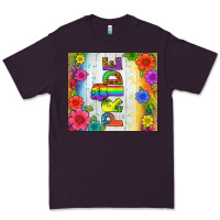 Plum LGBTQ+ Pride With Flower Tumbler Premium Tee - BundleAndBundleShop